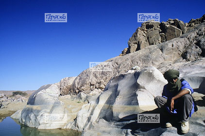 Sahara, Hoggar, Mazouliette, point d'eau permanent, touareg (Fetah Kacemi)